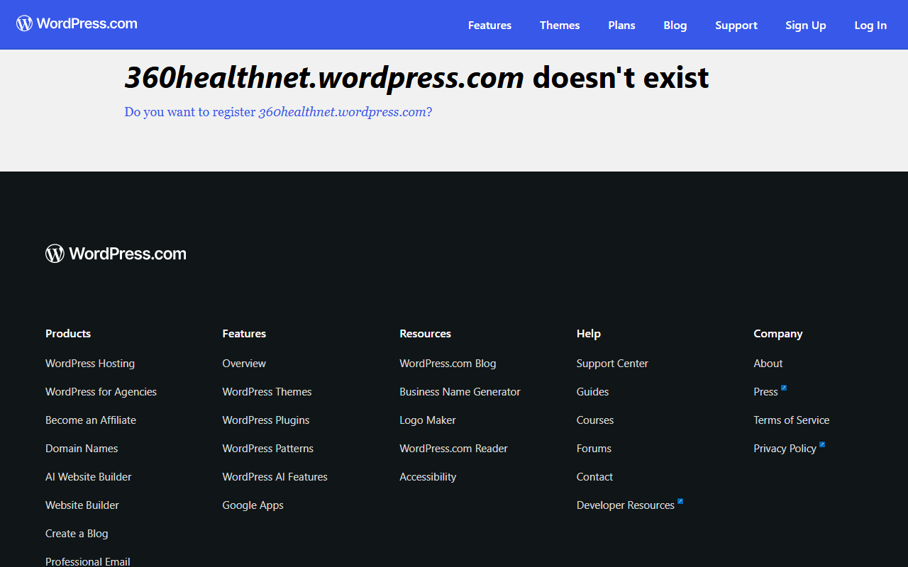 360healthnet.com screenshot
