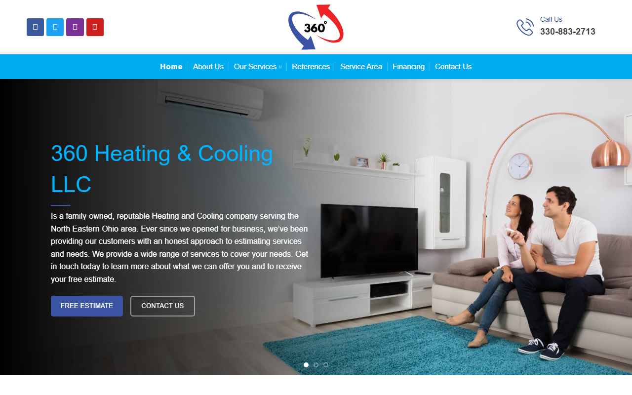 360heatandcool.com screenshot