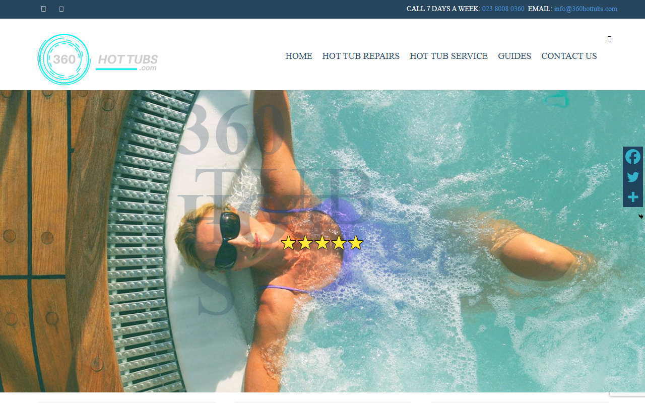 360hottubs.com screenshot