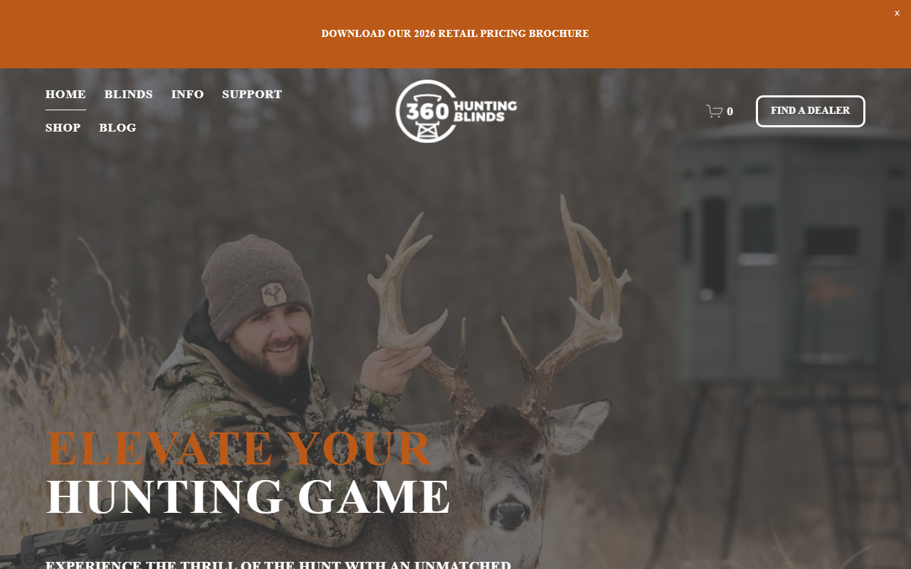 360huntingblinds.com screenshot