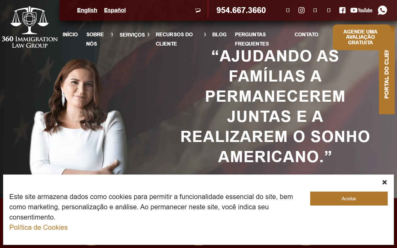 360imigracao.com screenshot