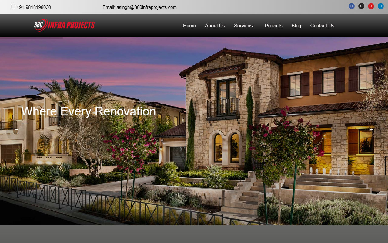 360infraprojects.com screenshot