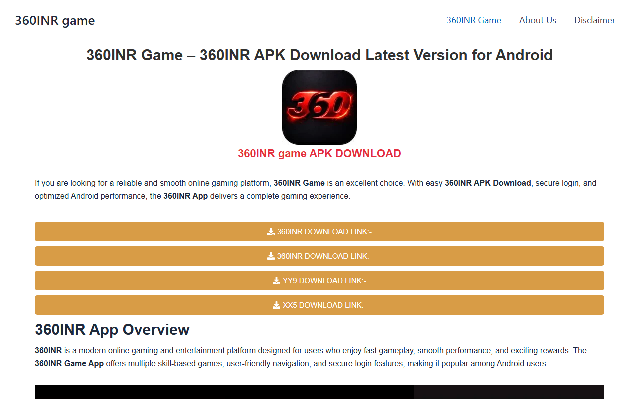 360inrgames.com screenshot