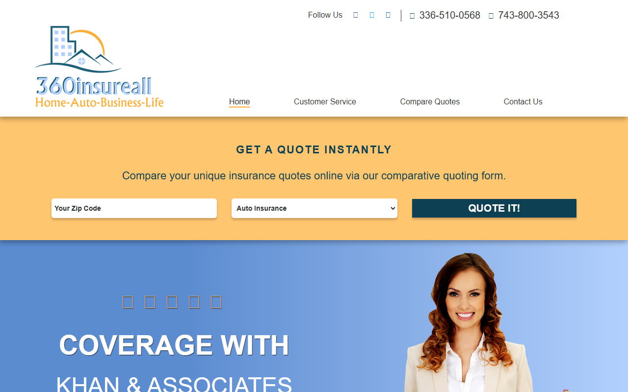 360insureall.com screenshot