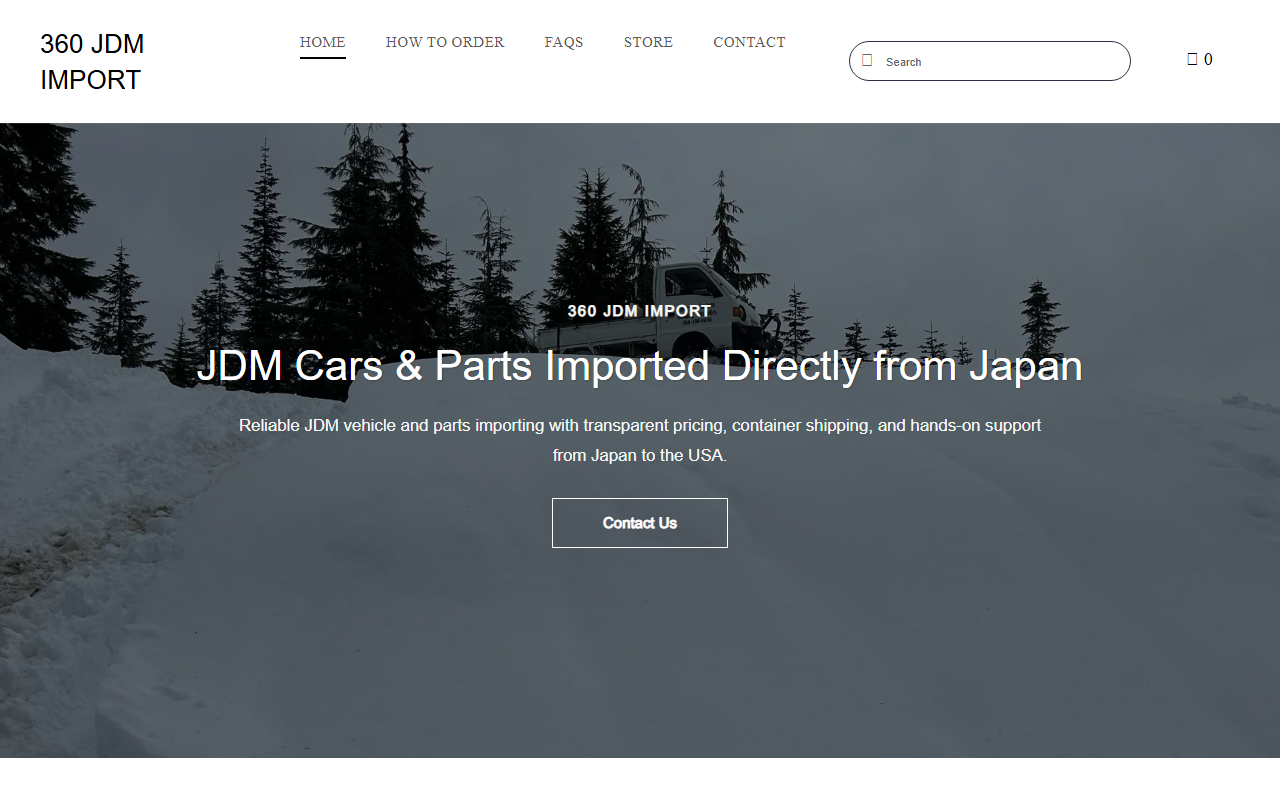 360jdmimport.com screenshot