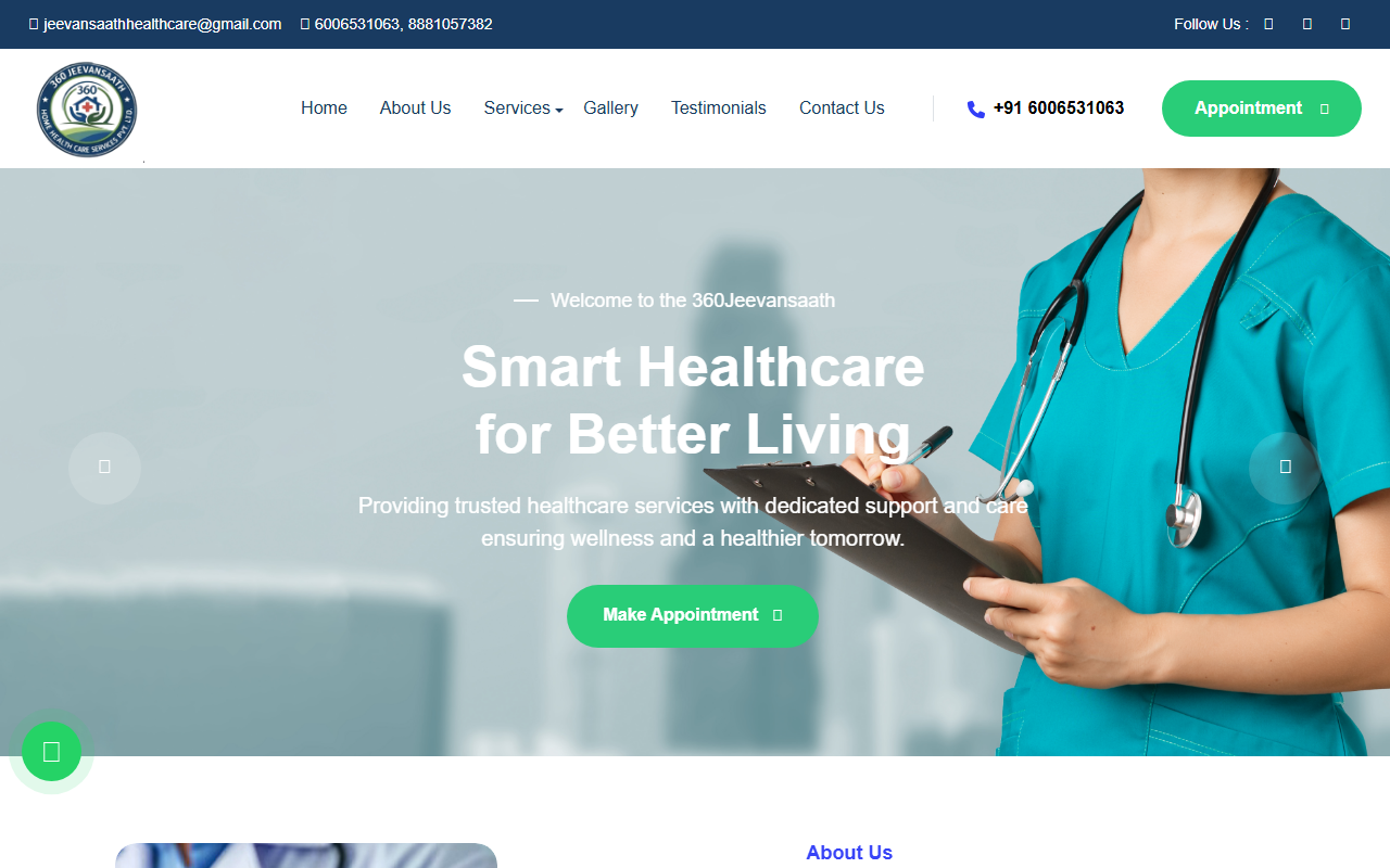 360jeevansaath.com screenshot