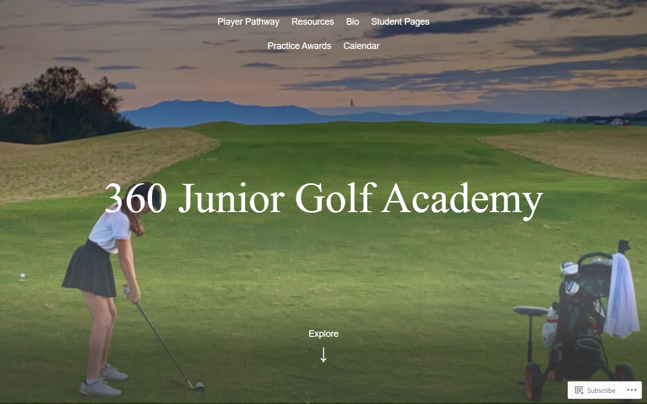 360jrgolfacademy.com screenshot