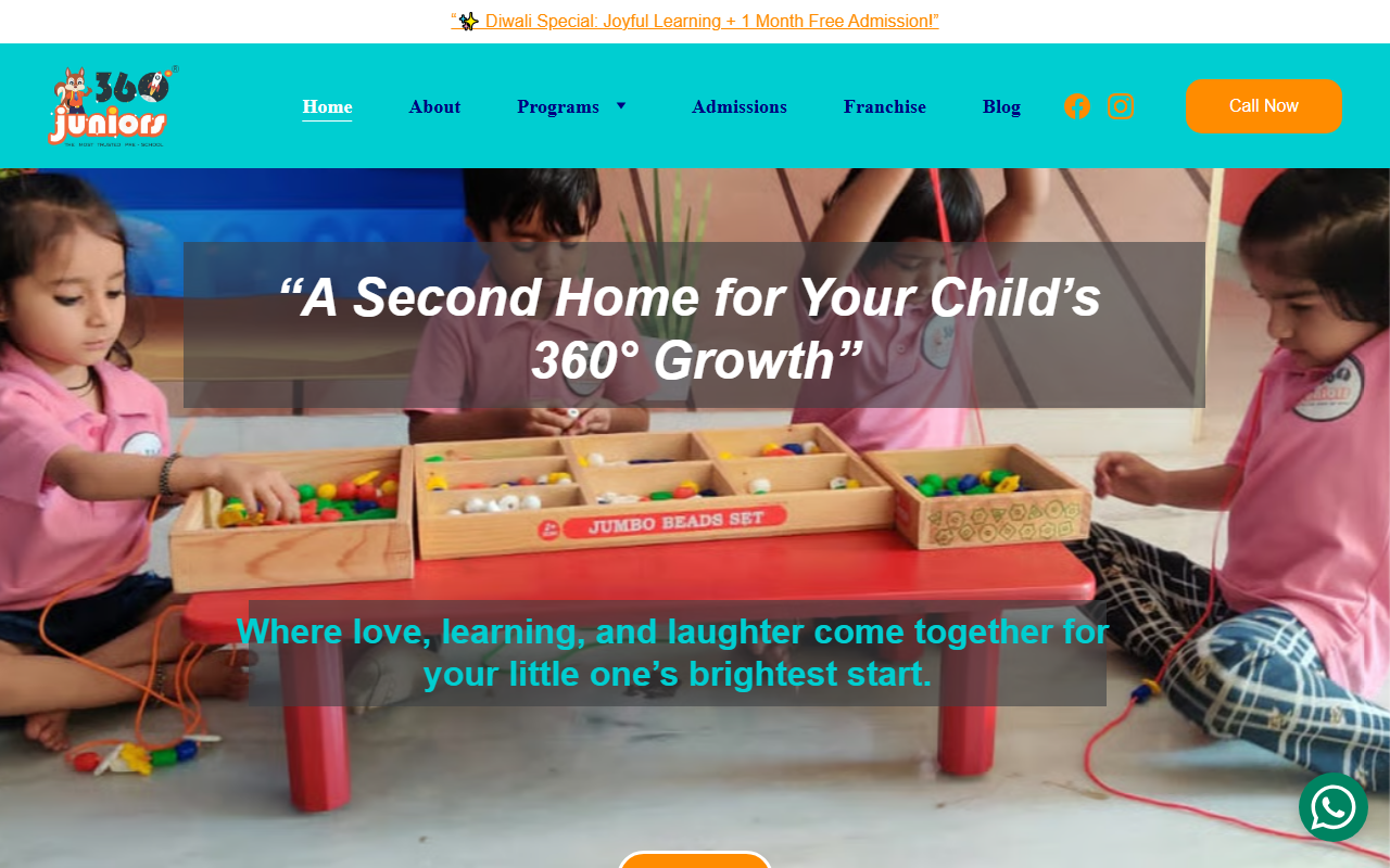360juniors.com screenshot