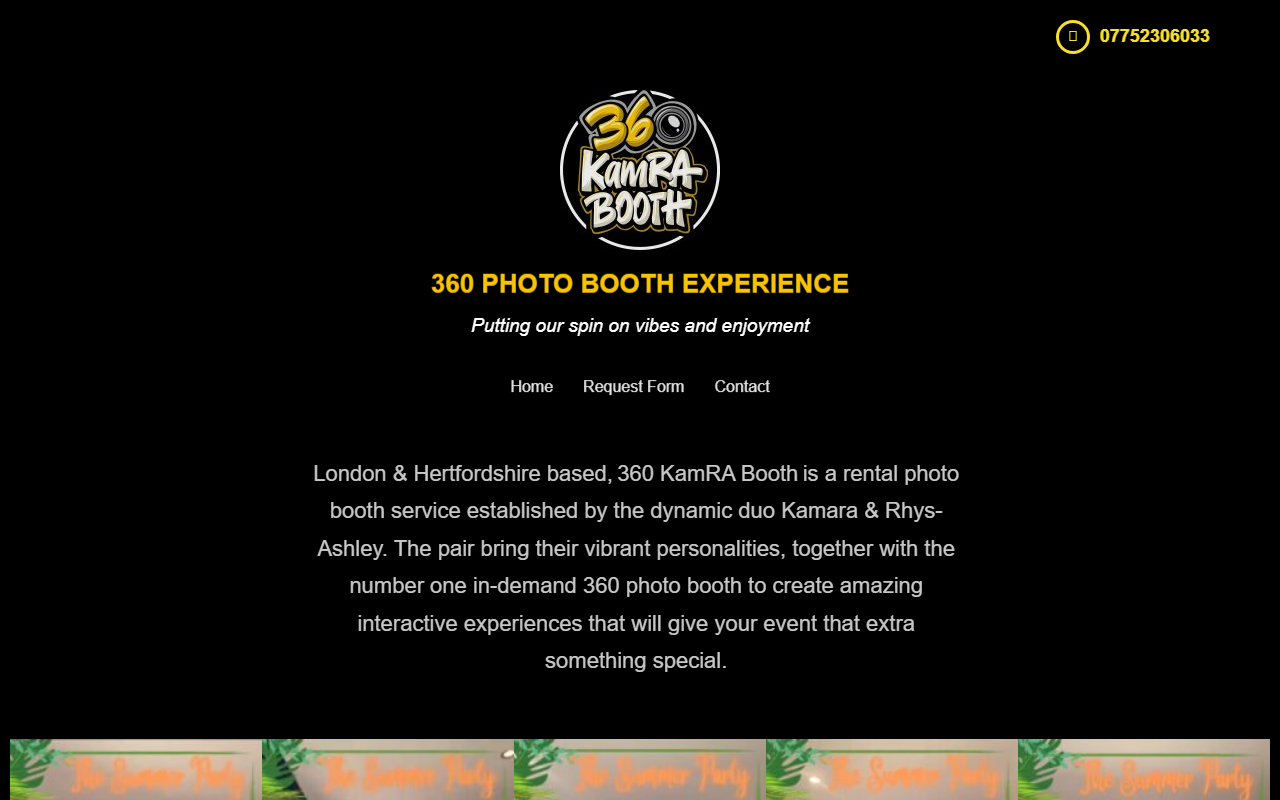 360kamrabooth.com screenshot