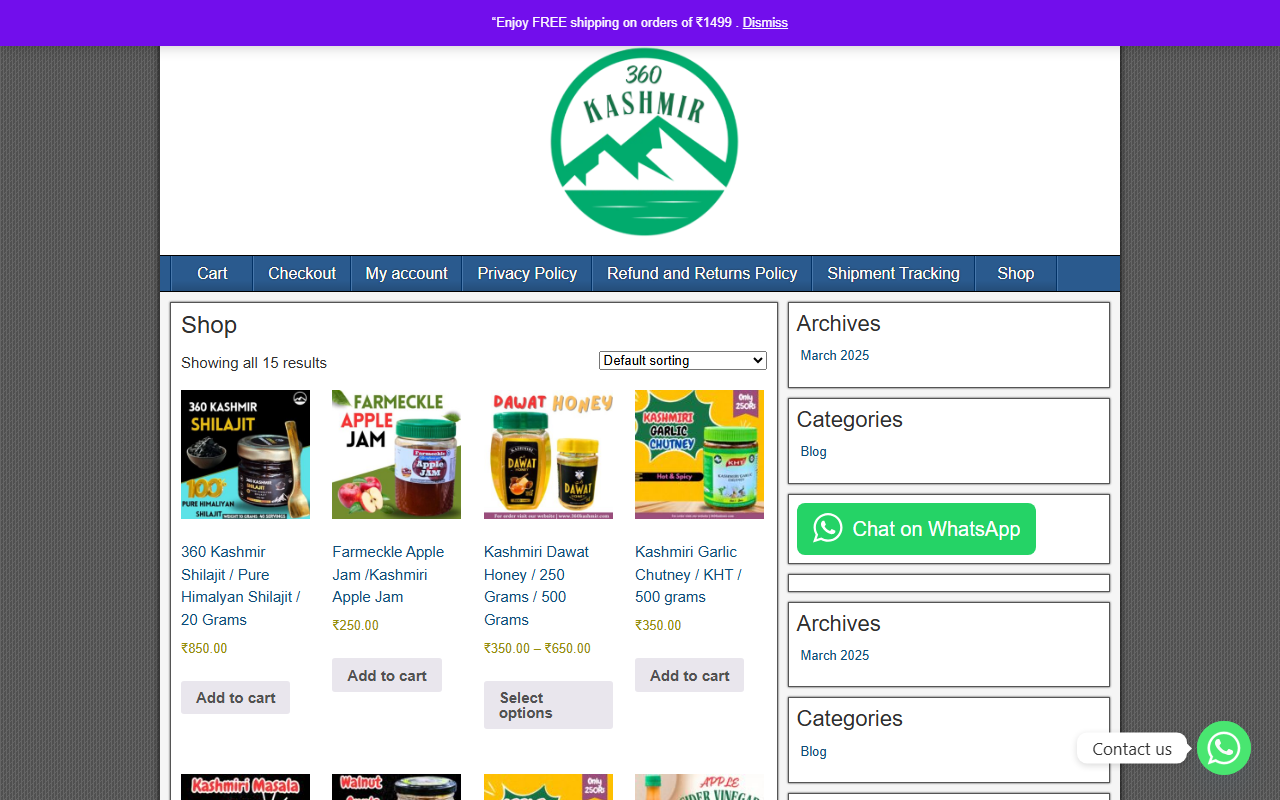 360kashmir.com screenshot