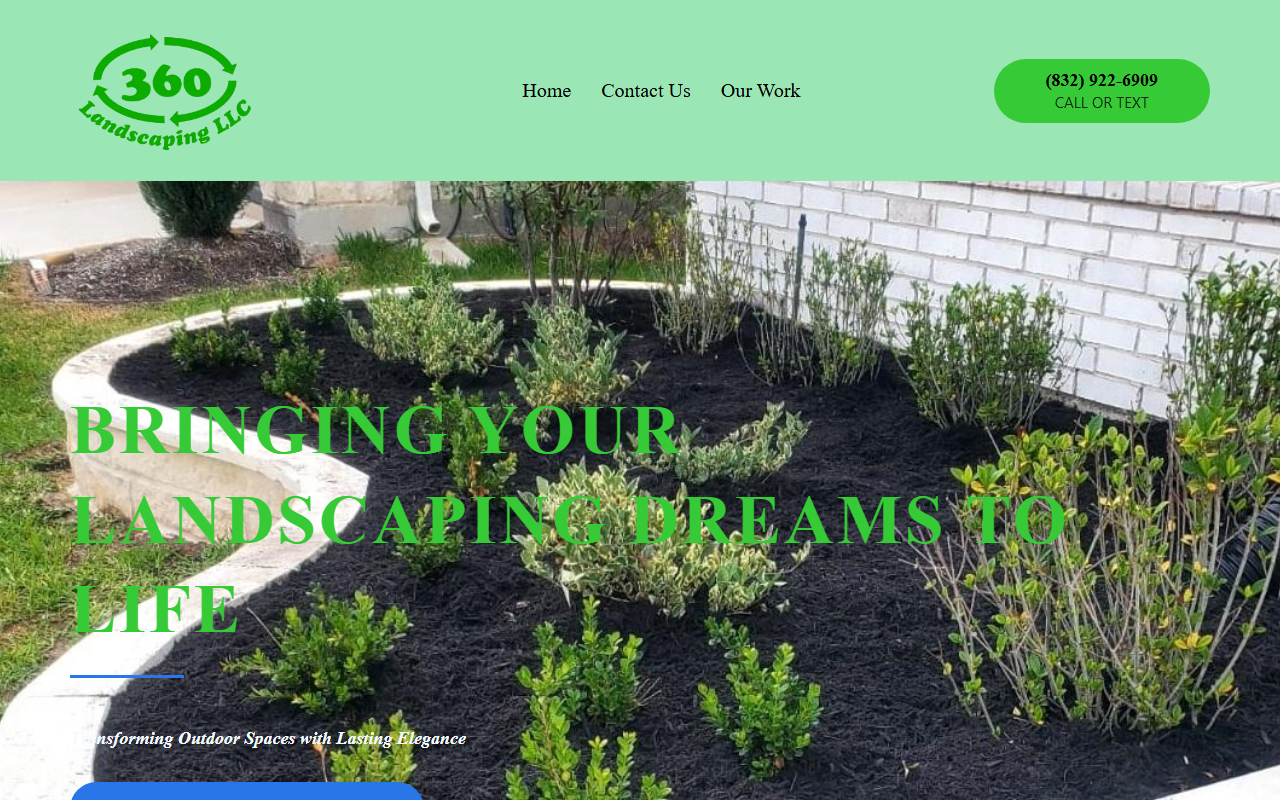 360landscapingtx.com screenshot