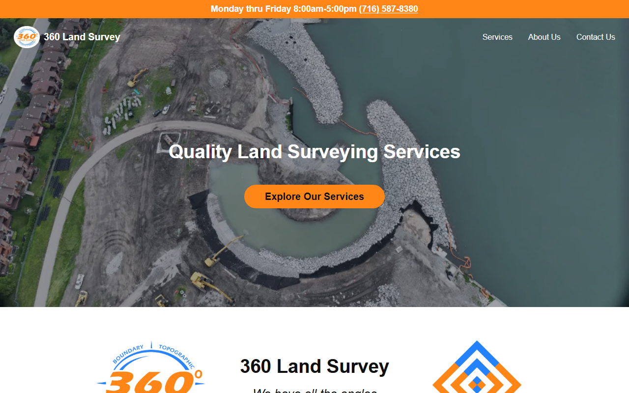 360landsurvey.com screenshot