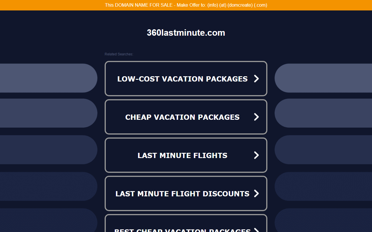 360lastminute.com screenshot