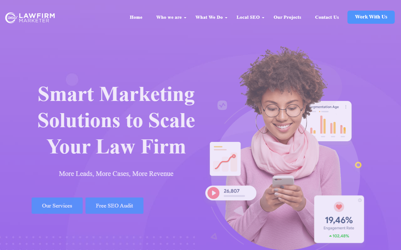 360lawmarketer.com screenshot