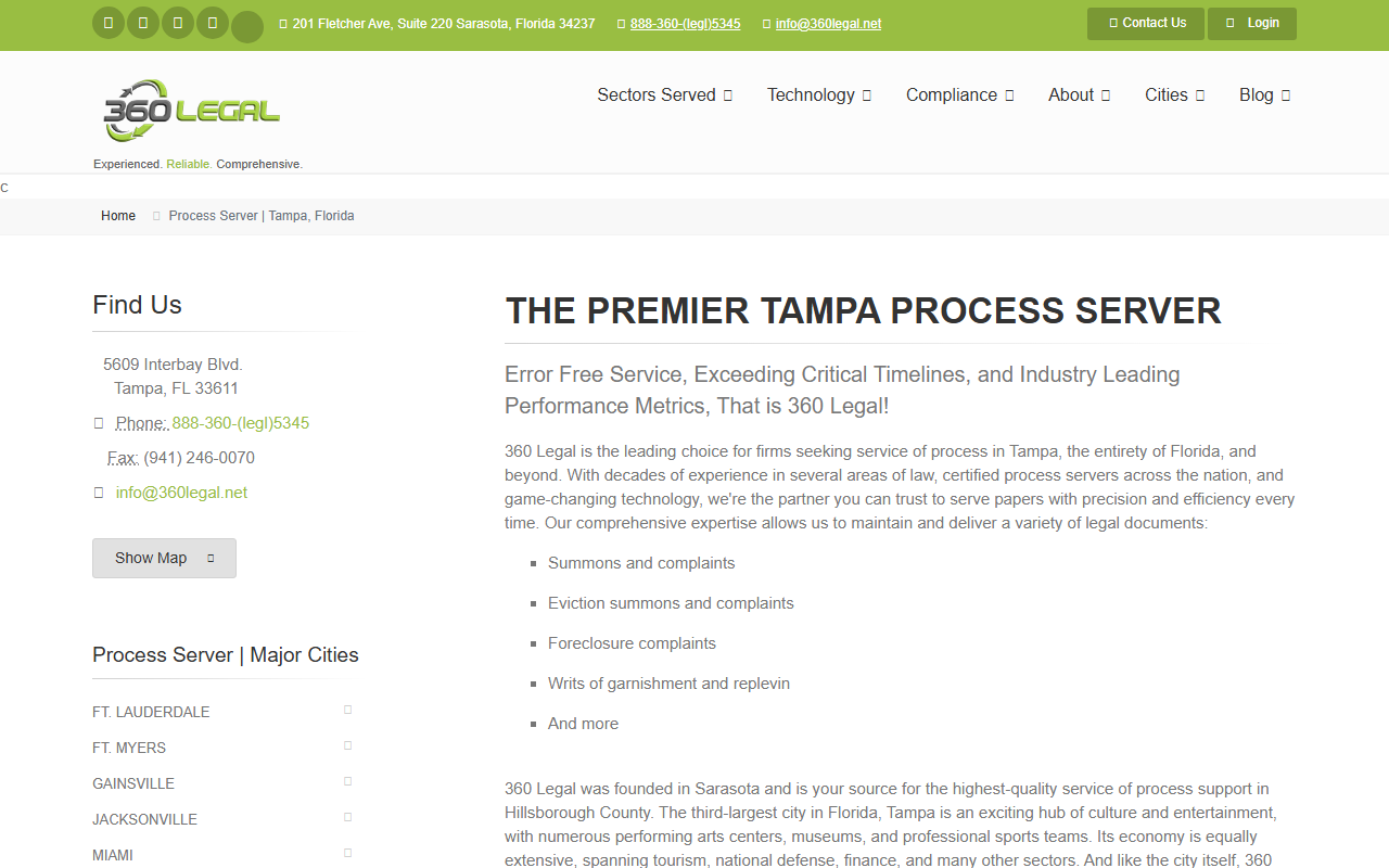 360legaltampa.com screenshot