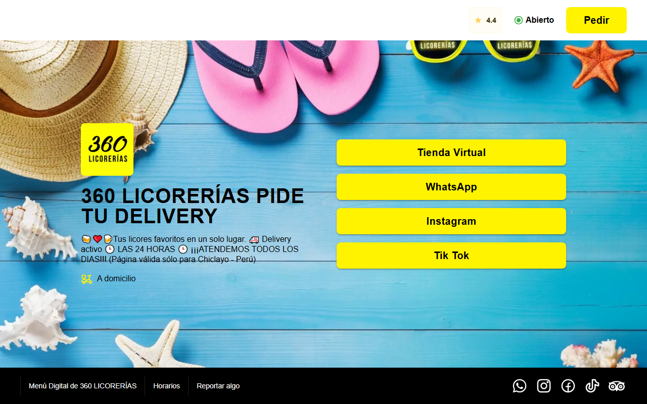 360licorerias.com screenshot