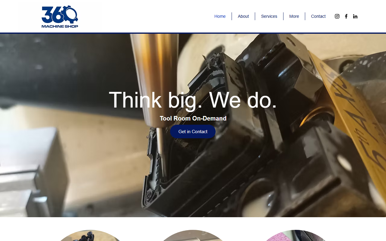 360machineshop.com screenshot