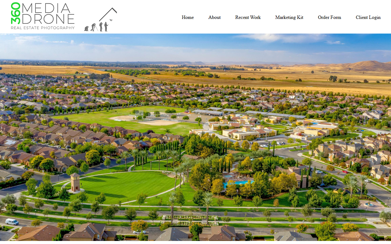 360mediadrone.com screenshot
