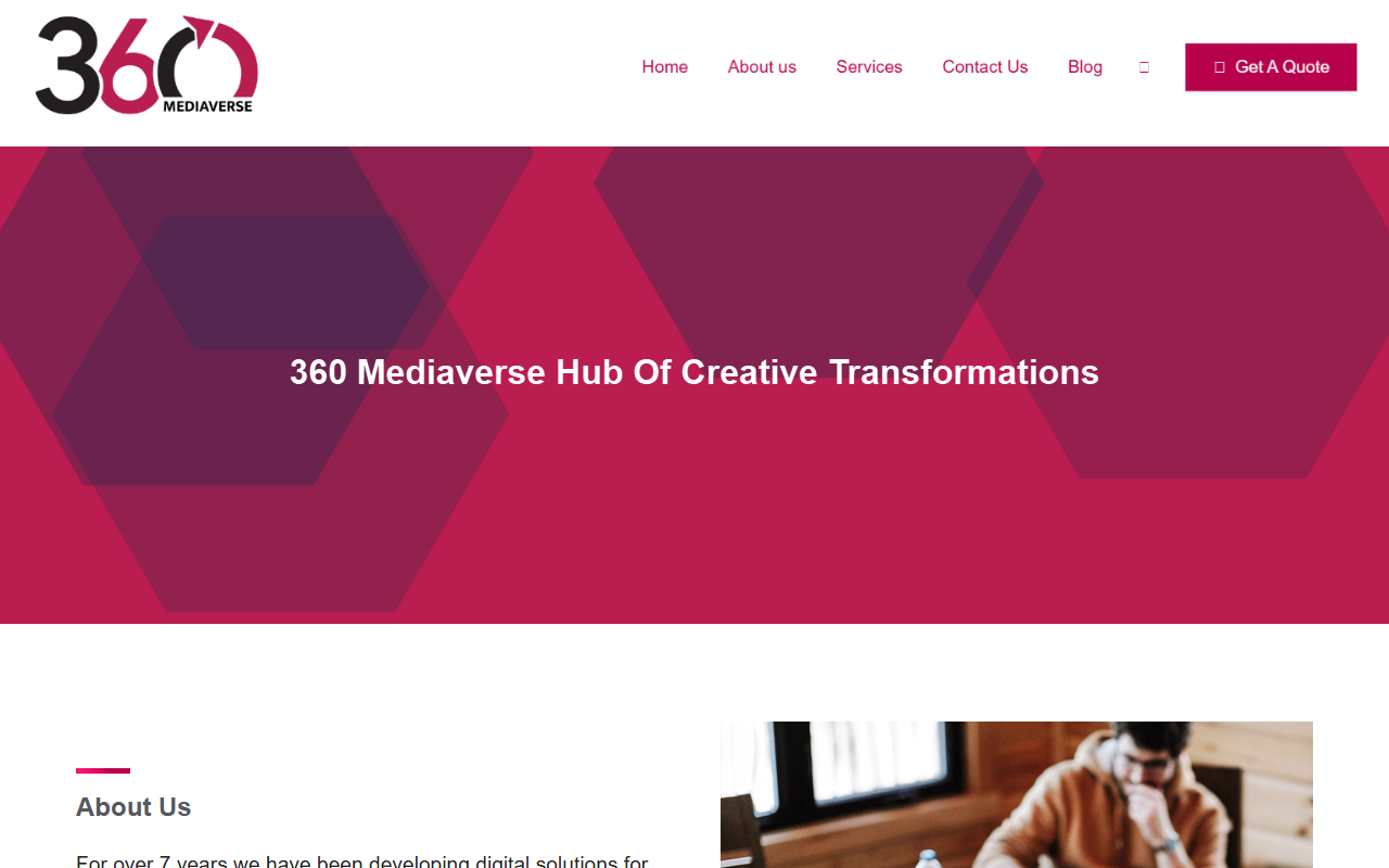 360mediaverse.com screenshot