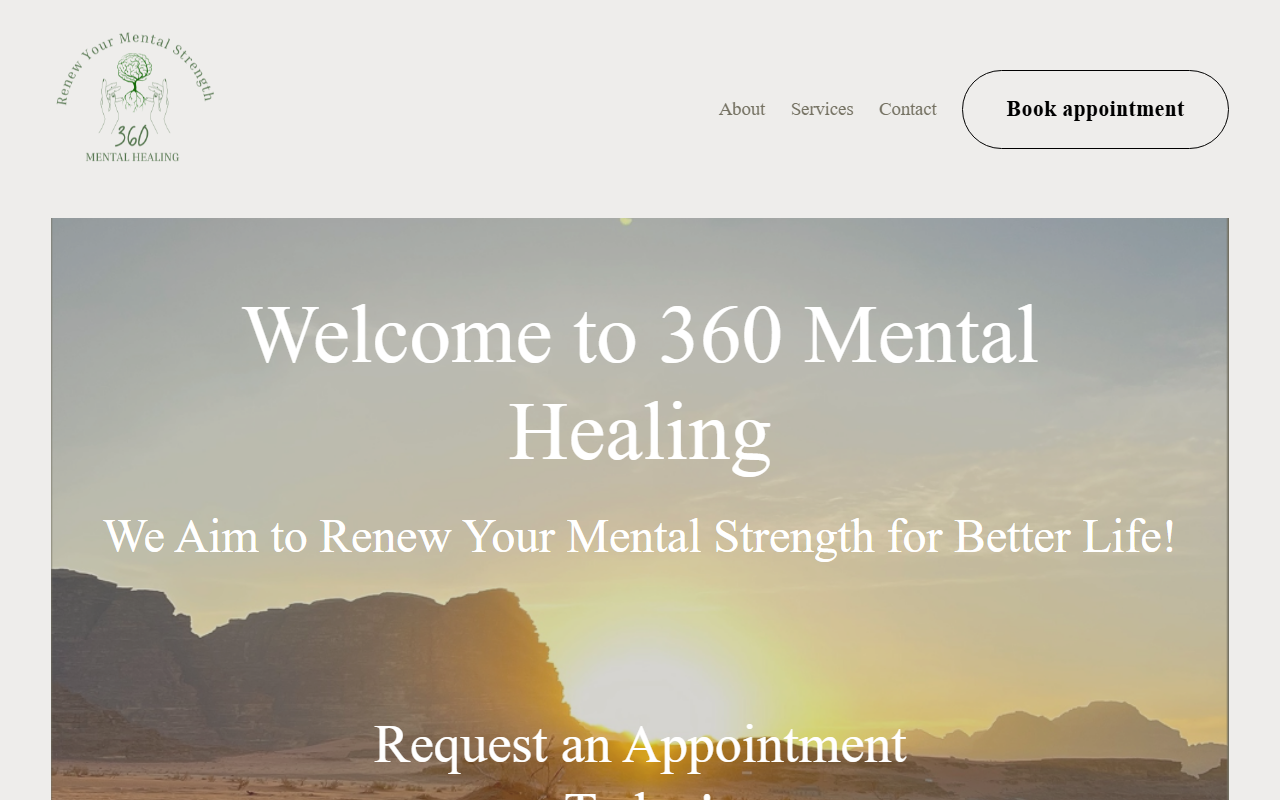 360mentalhealing.com screenshot