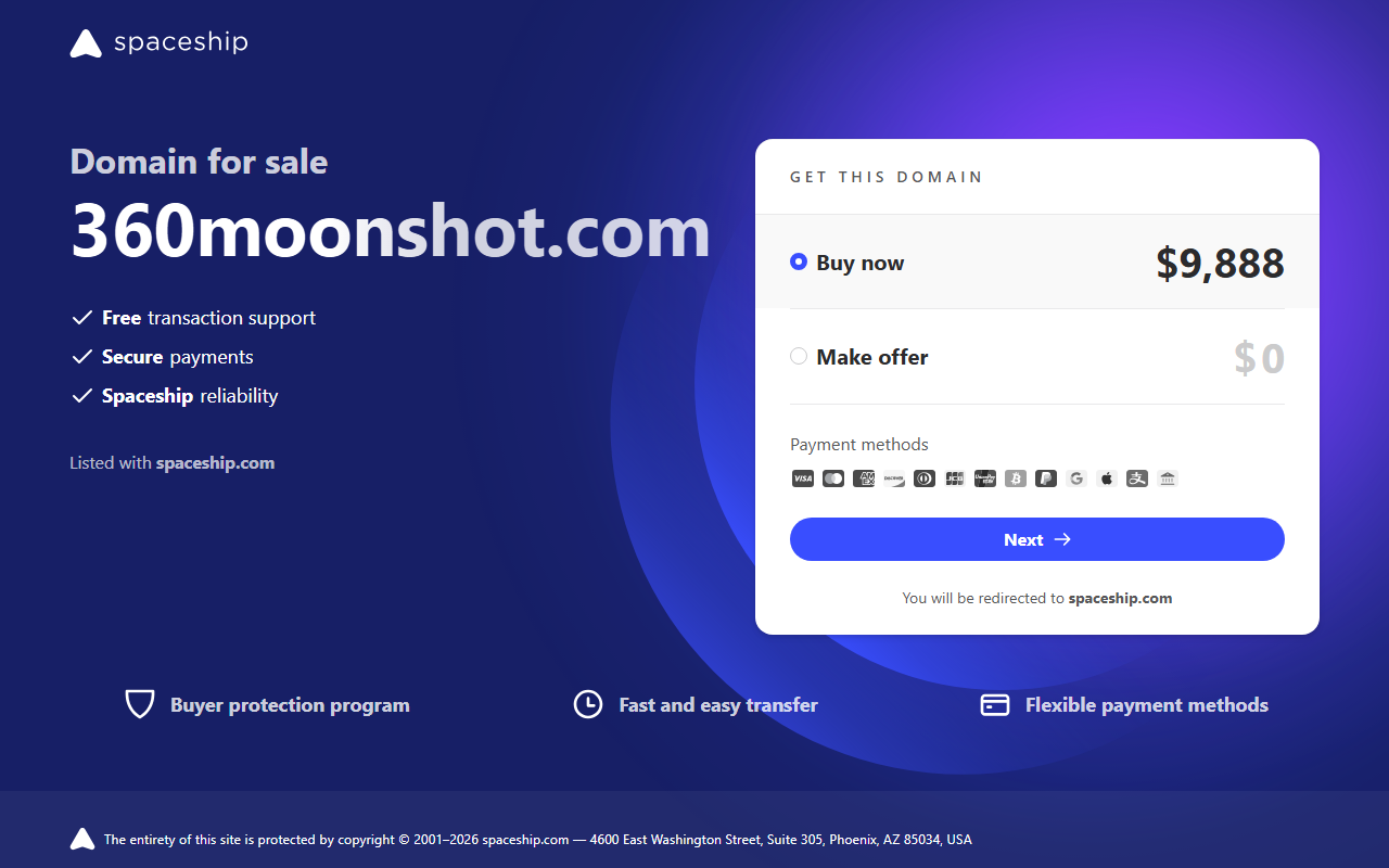 360moonshot.com screenshot
