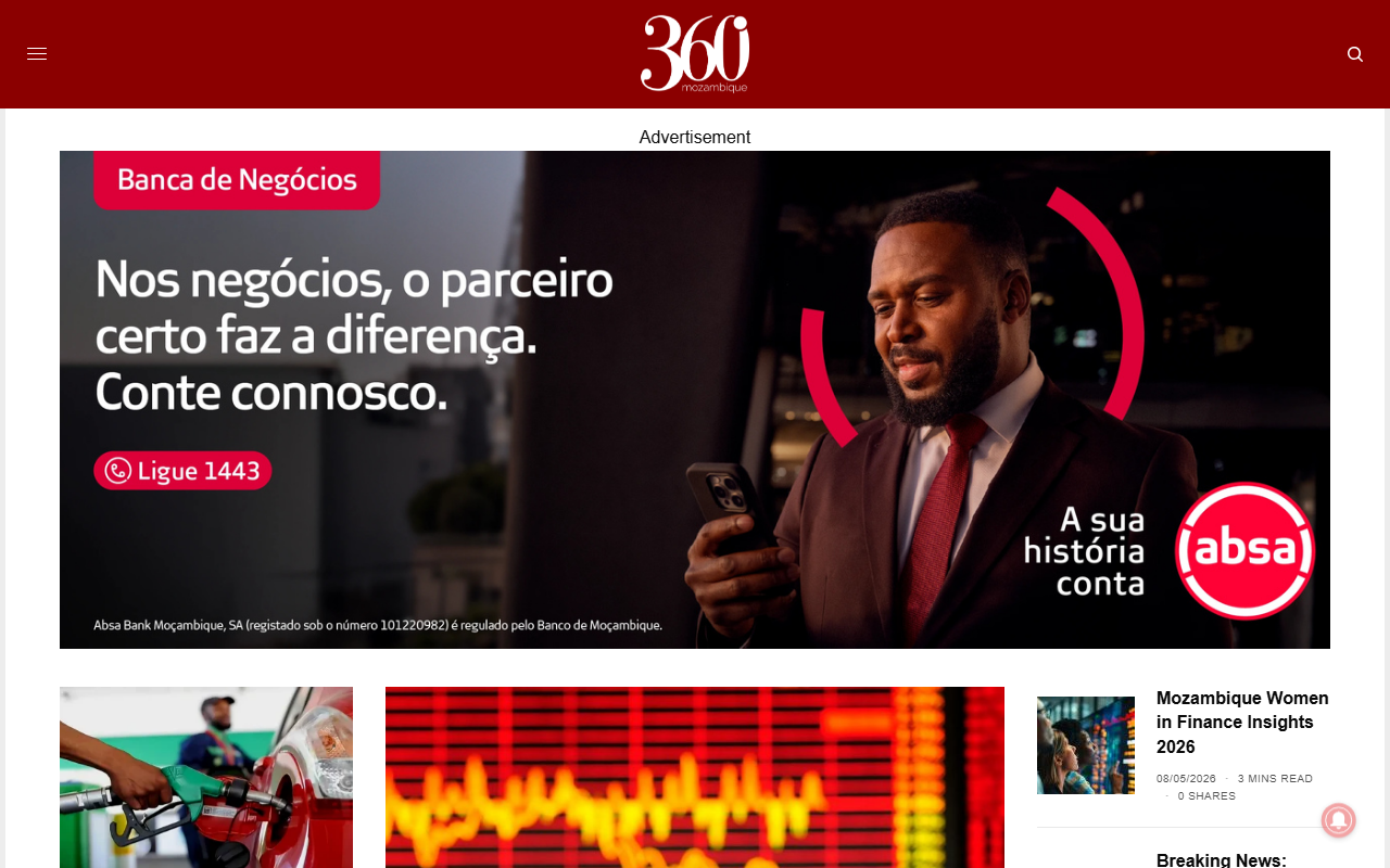 360mozambique.com screenshot