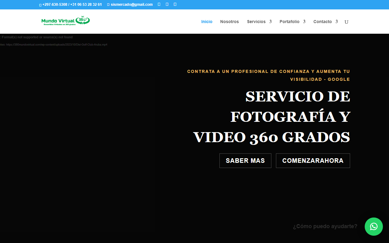 360mundovirtual.com screenshot
