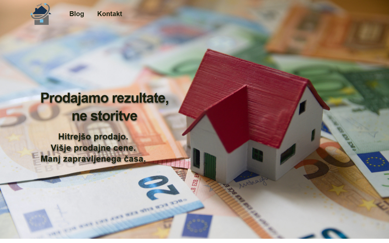 360nepremicnine.com screenshot