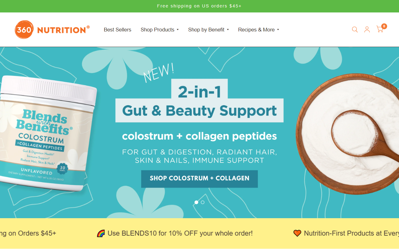 360nutrition.com screenshot