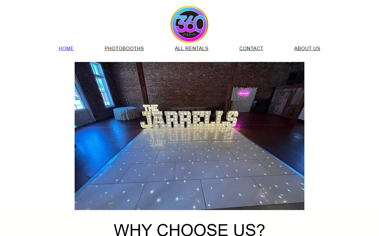 360partyrent.com screenshot