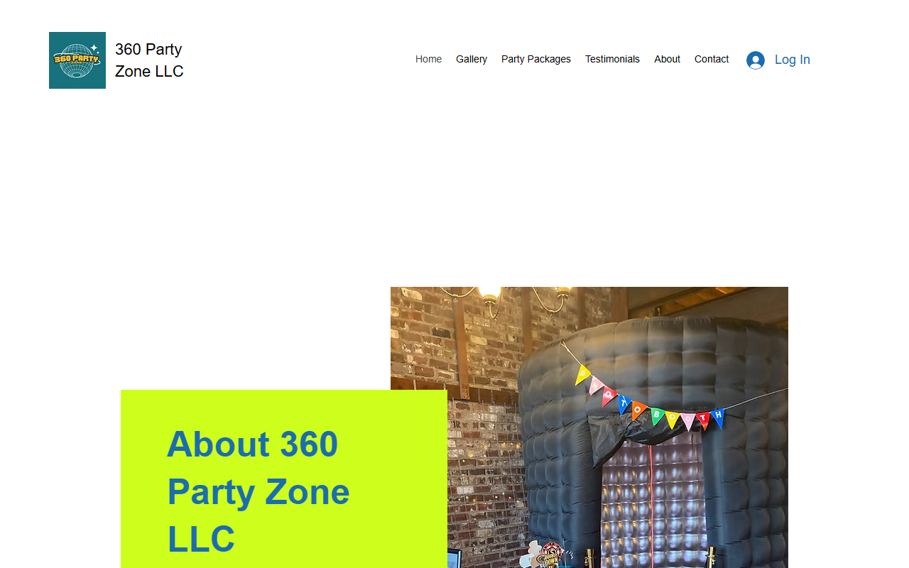 360partyzone.com screenshot