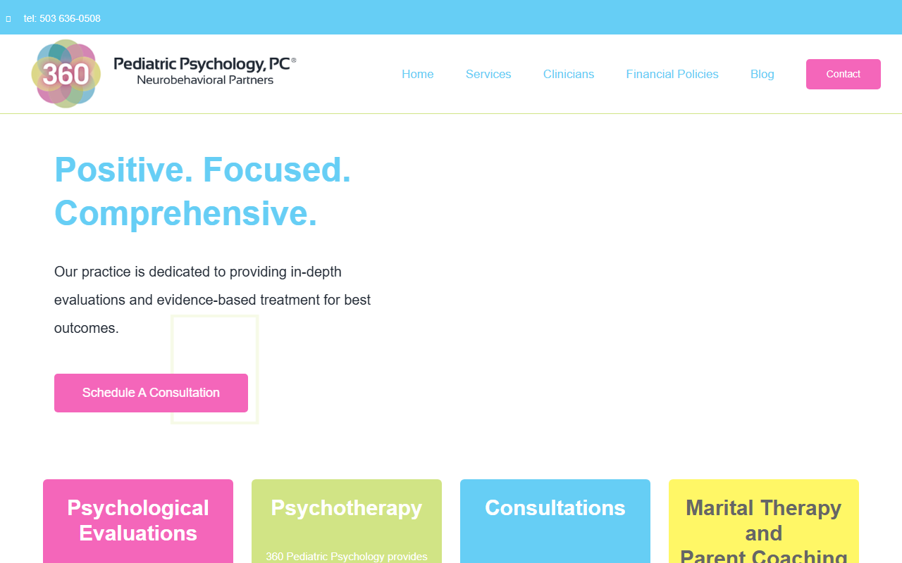 360pedpsych.com screenshot
