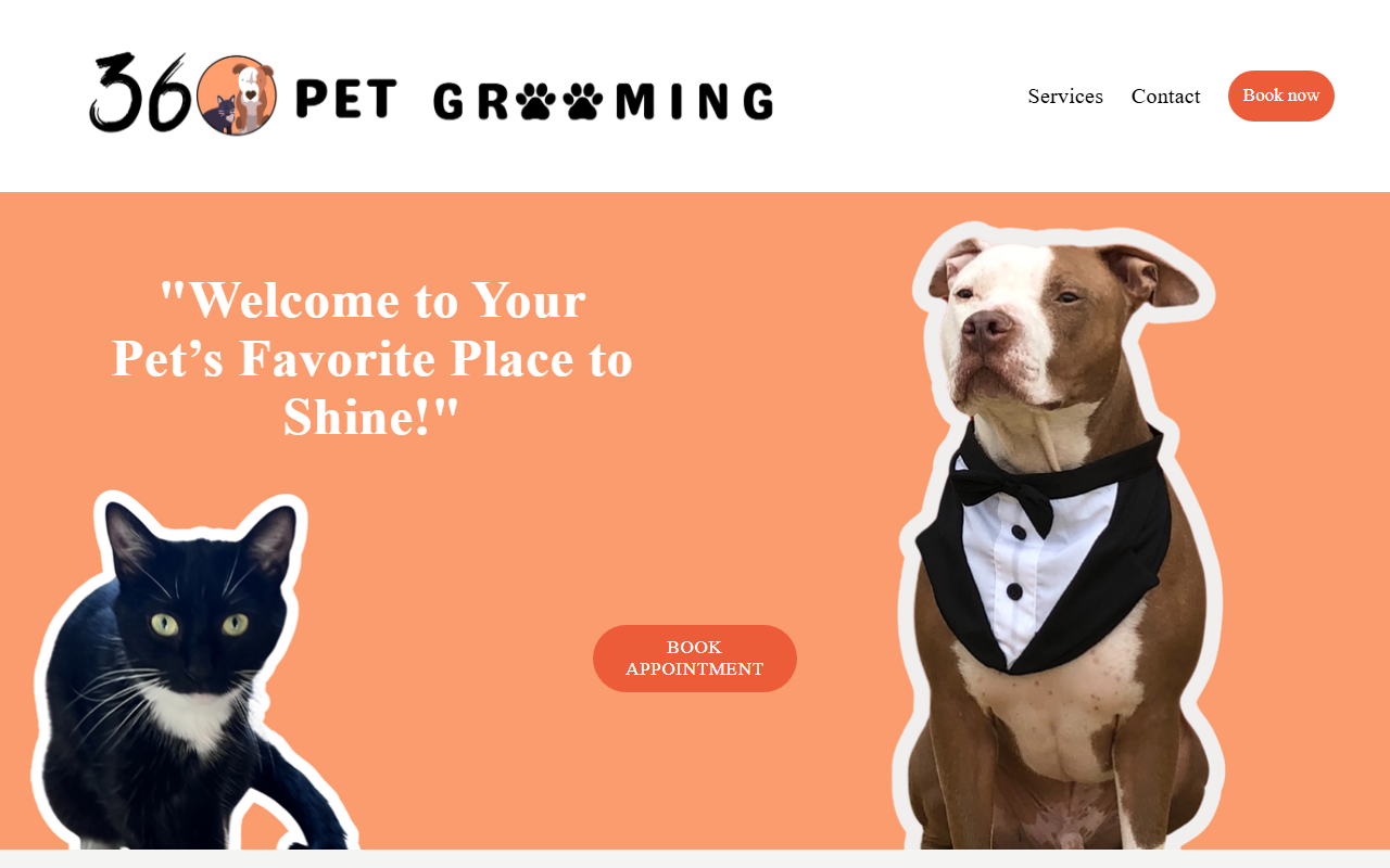 360petgrooming.com screenshot