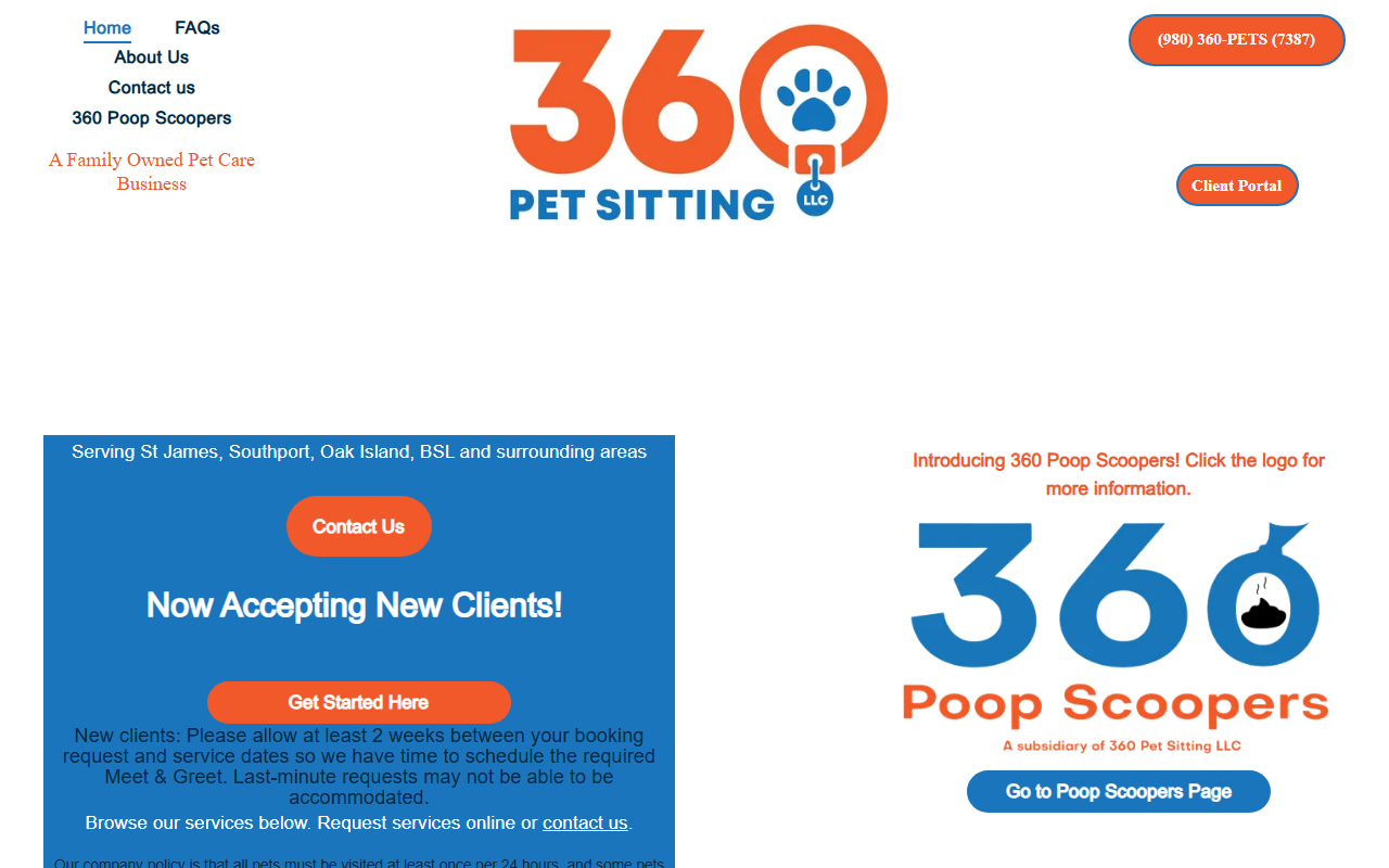 360petsitting.com screenshot