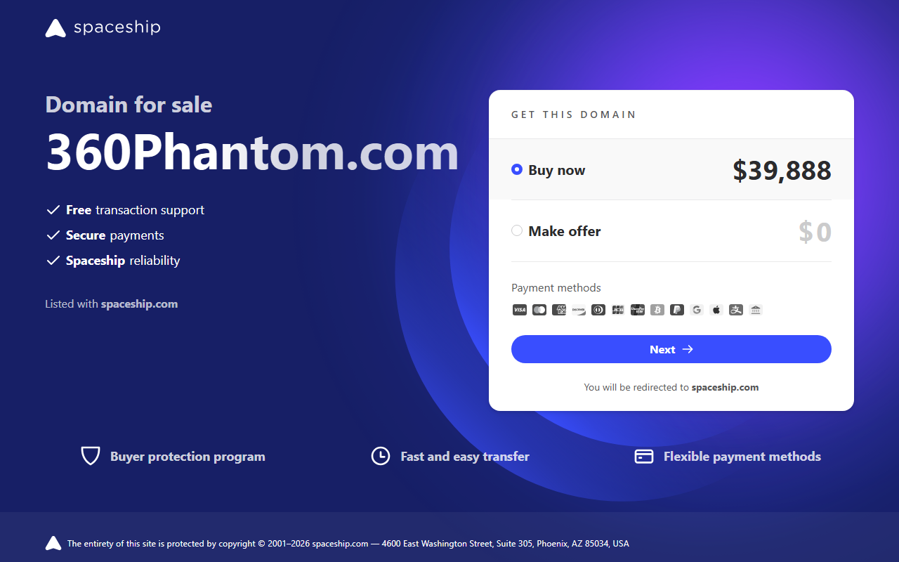 360phantom.com screenshot