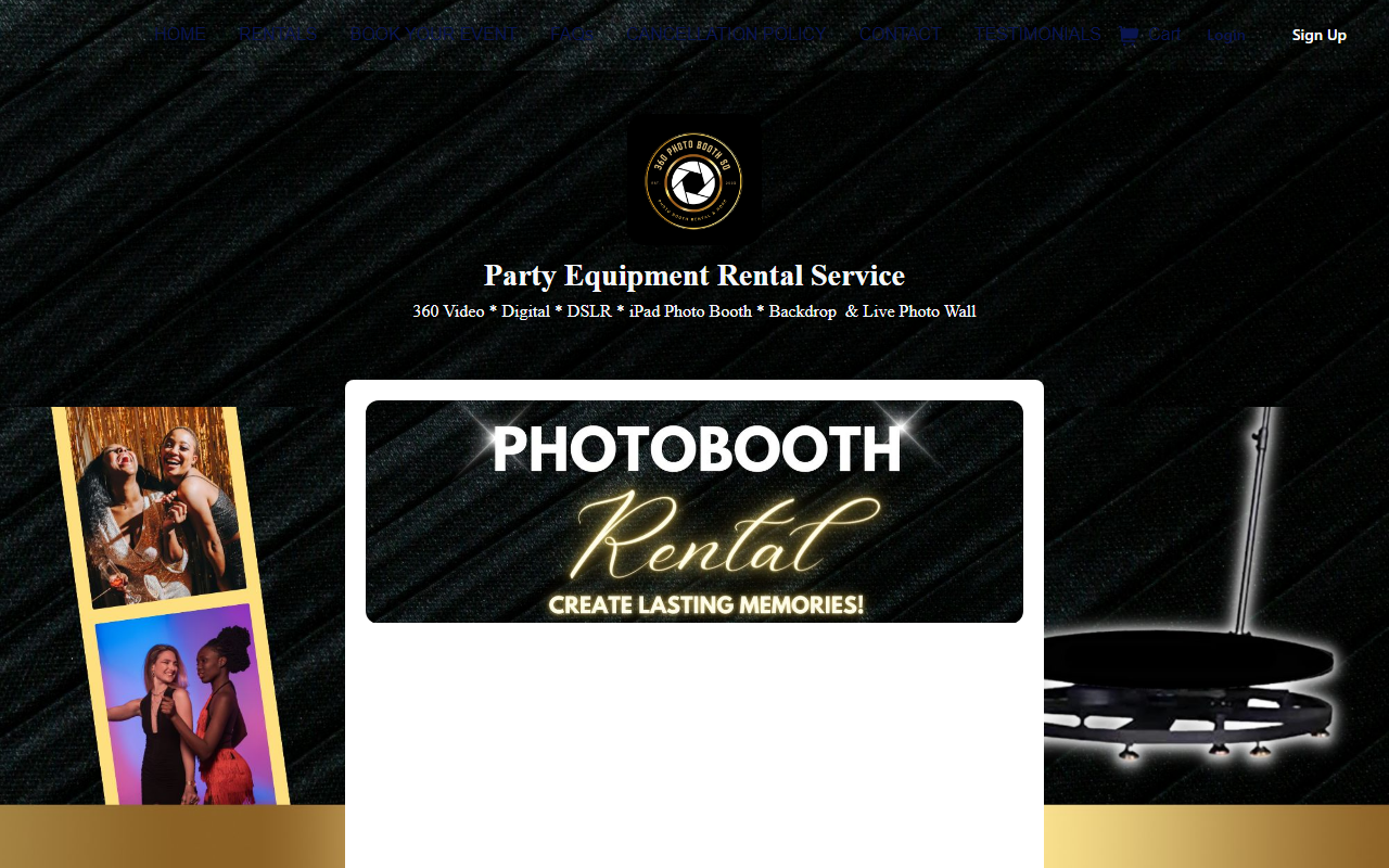360photoboothsd.com screenshot
