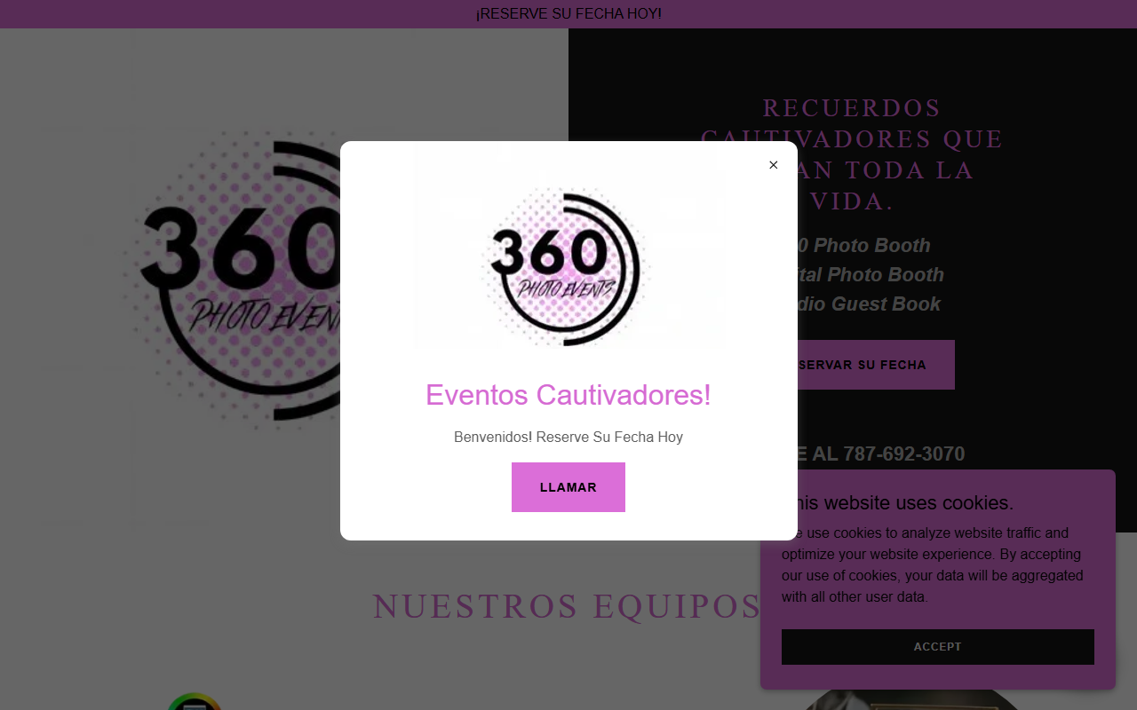 360photoevents.com screenshot