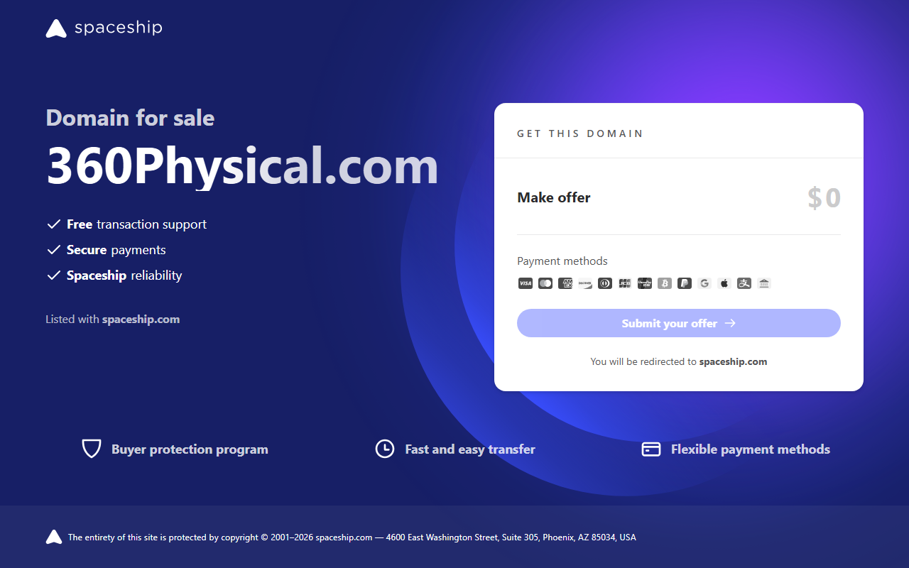 360physical.com screenshot