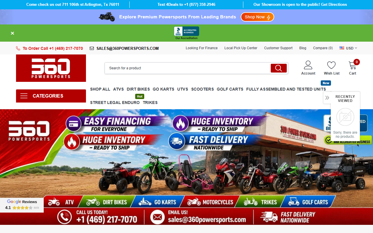 360powersports.com screenshot