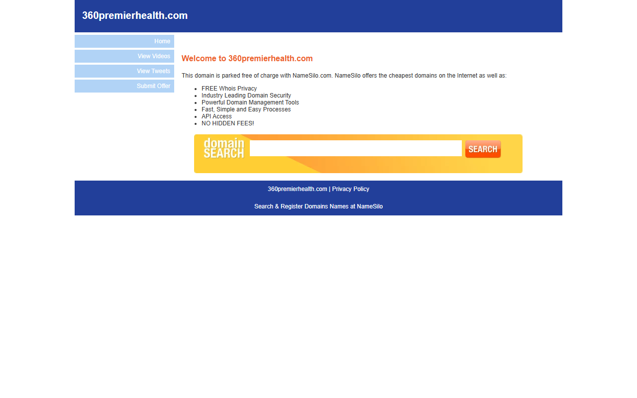 360premierhealth.com screenshot
