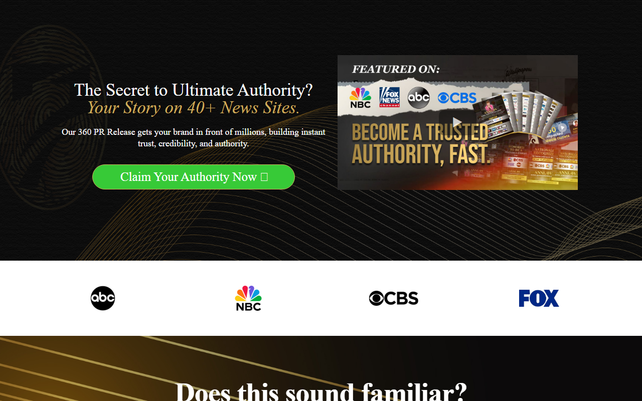 360pressrelease.com screenshot
