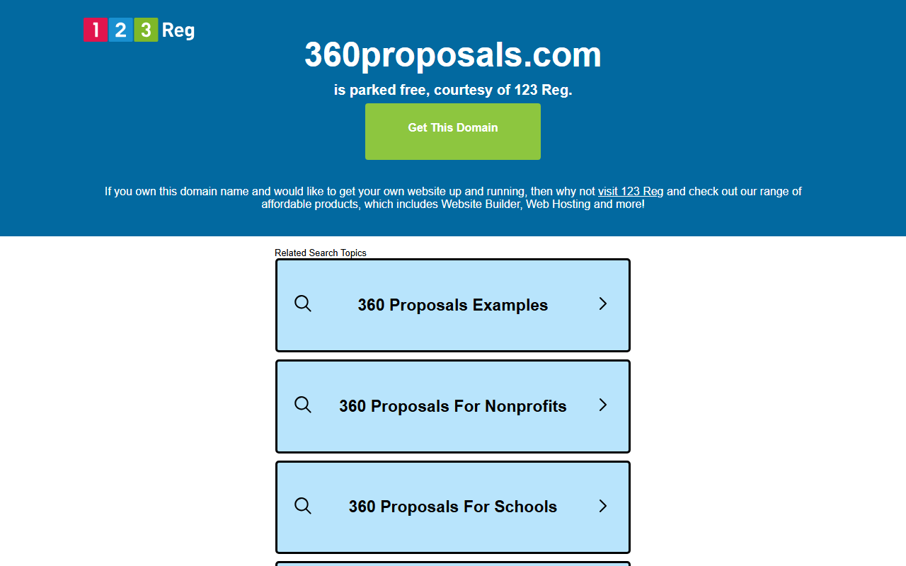 360proposals.com screenshot
