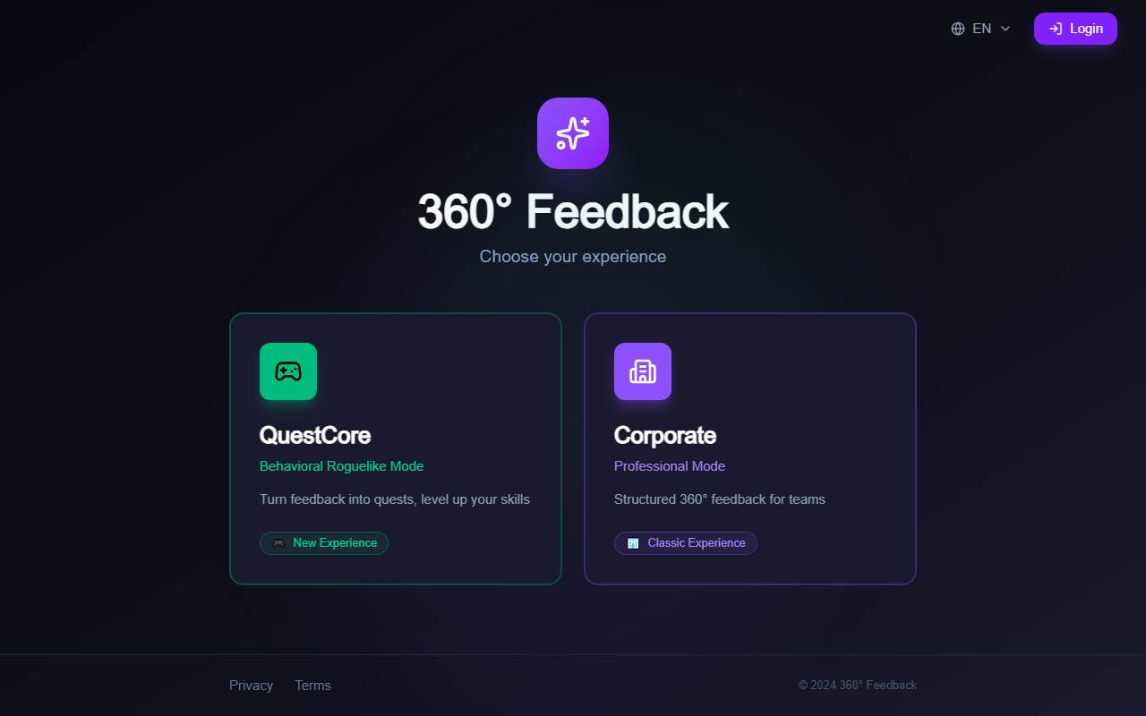 360questionnaire.com screenshot