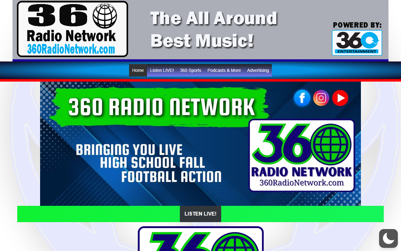 360radionetwork.com screenshot
