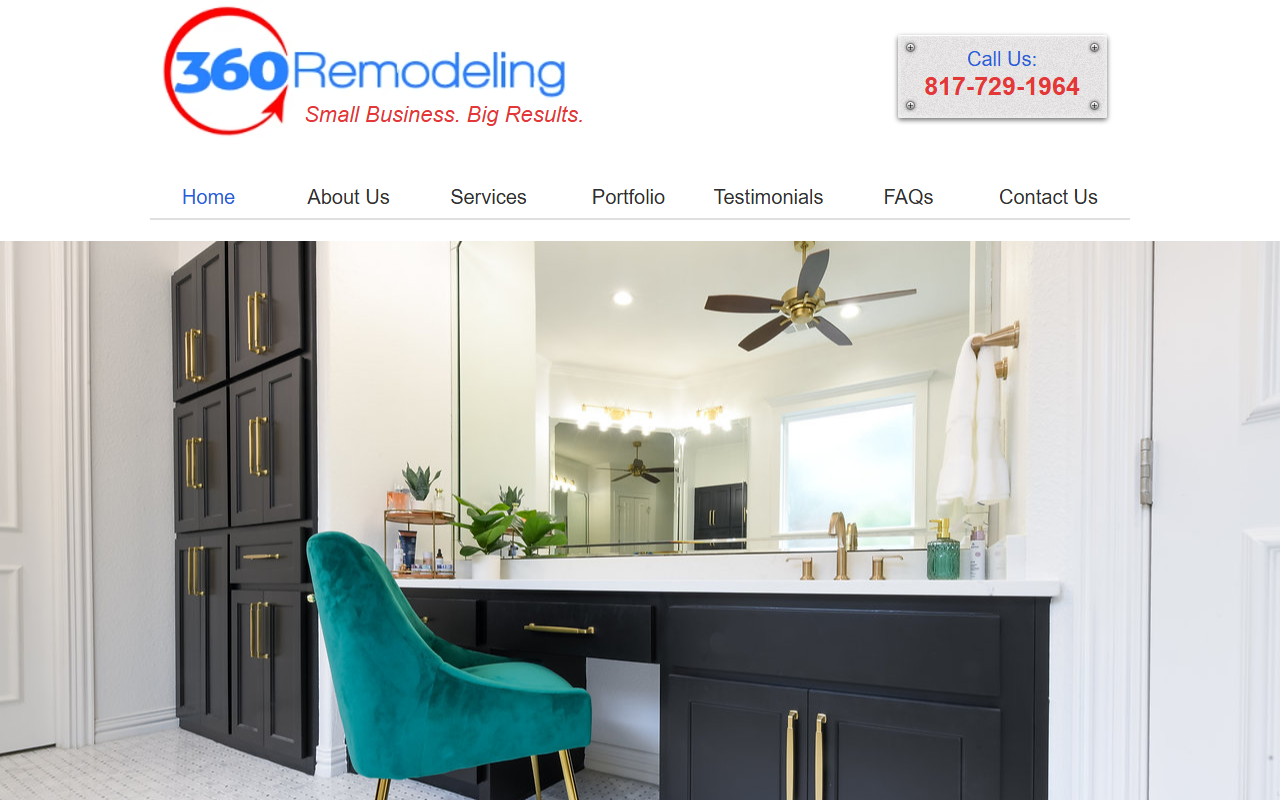 360remodelingdfw.com screenshot