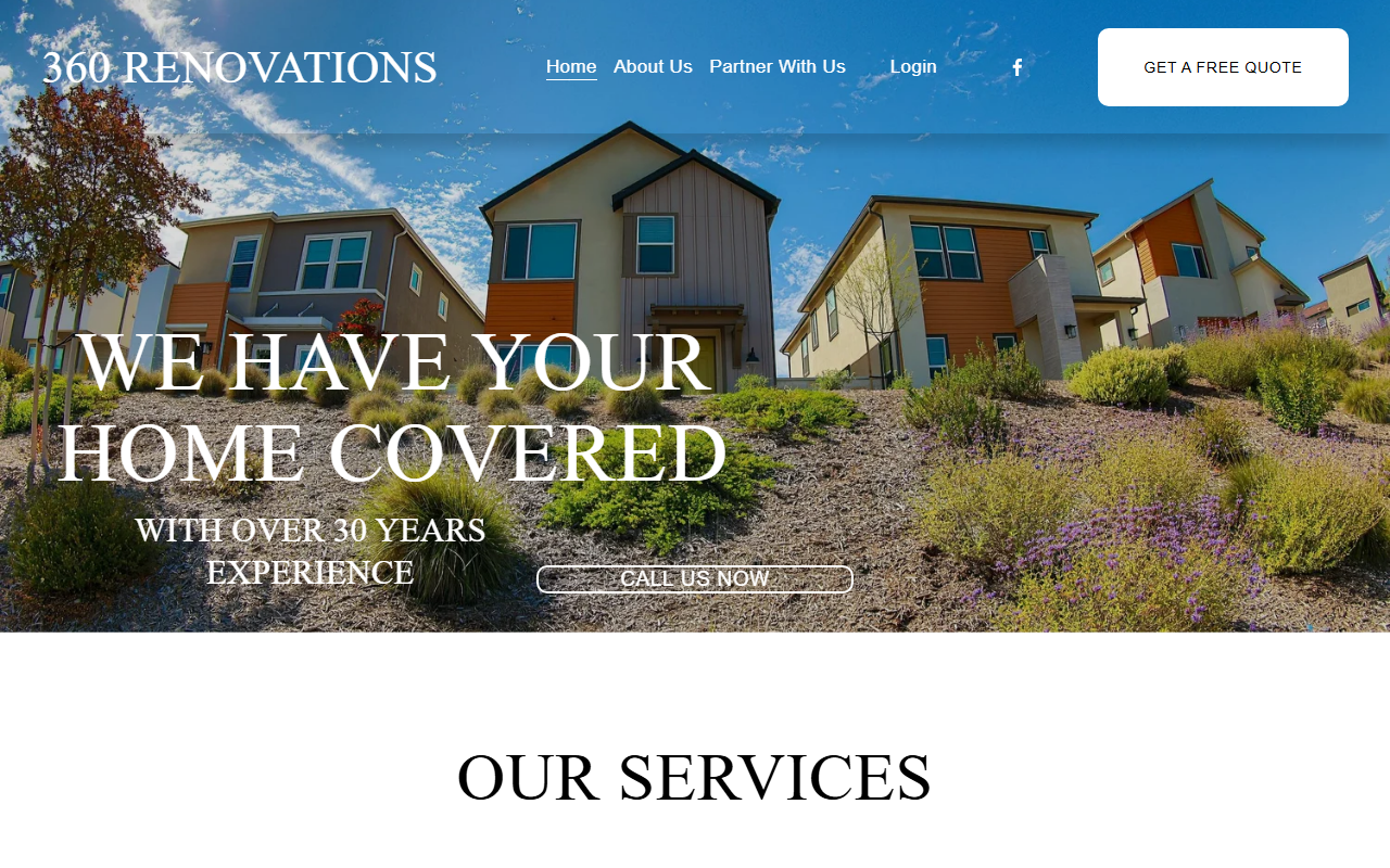 360renovators.com screenshot