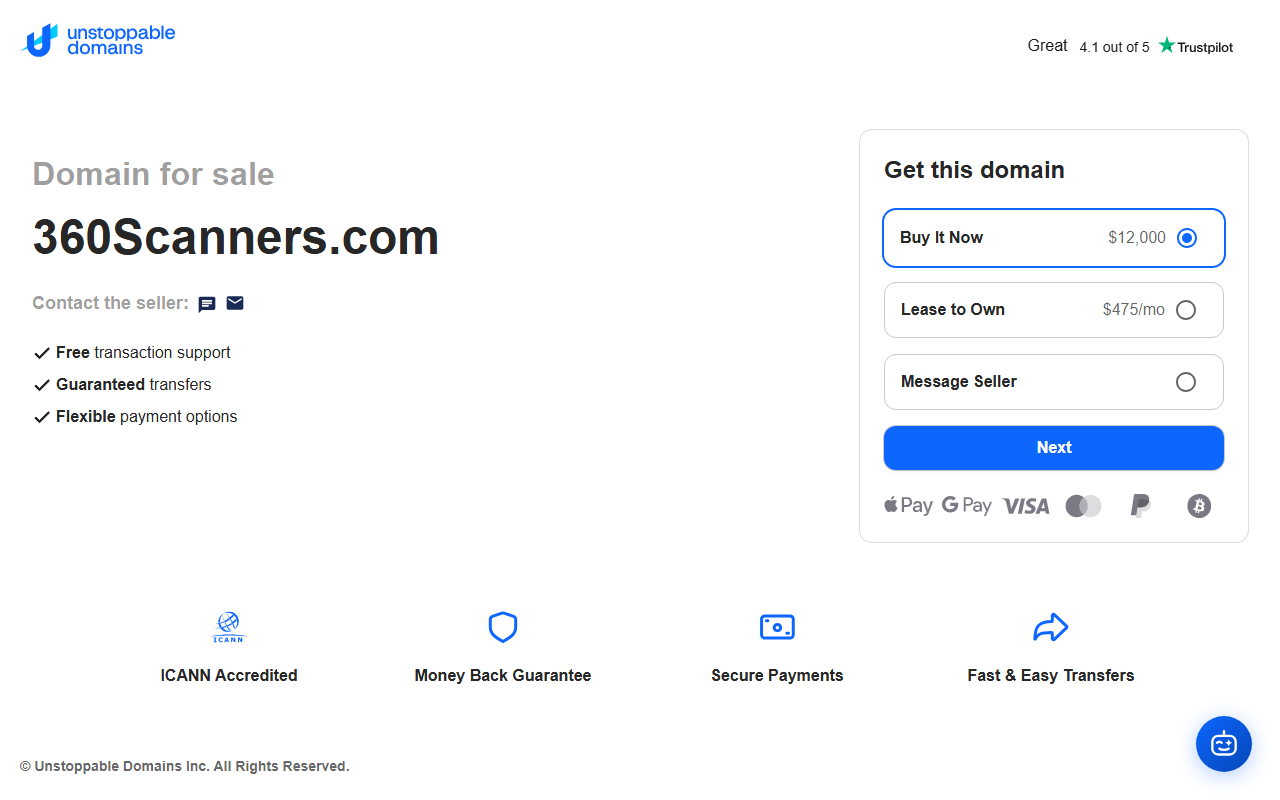 360scanners.com screenshot