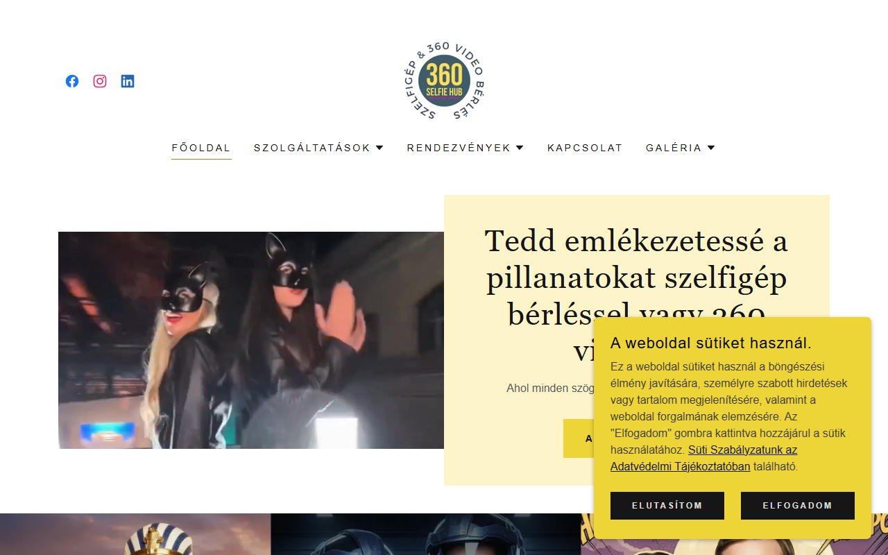 360selfiehub.com screenshot