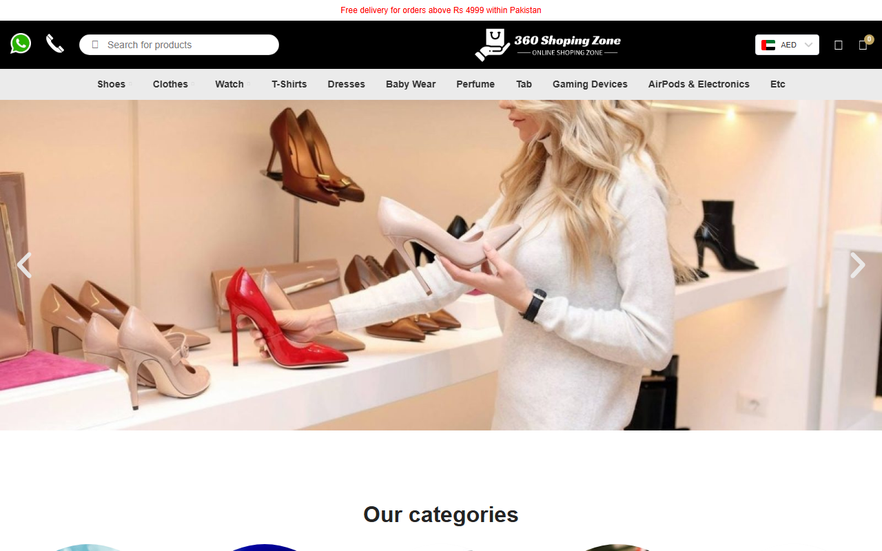 360shopingzone.com screenshot
