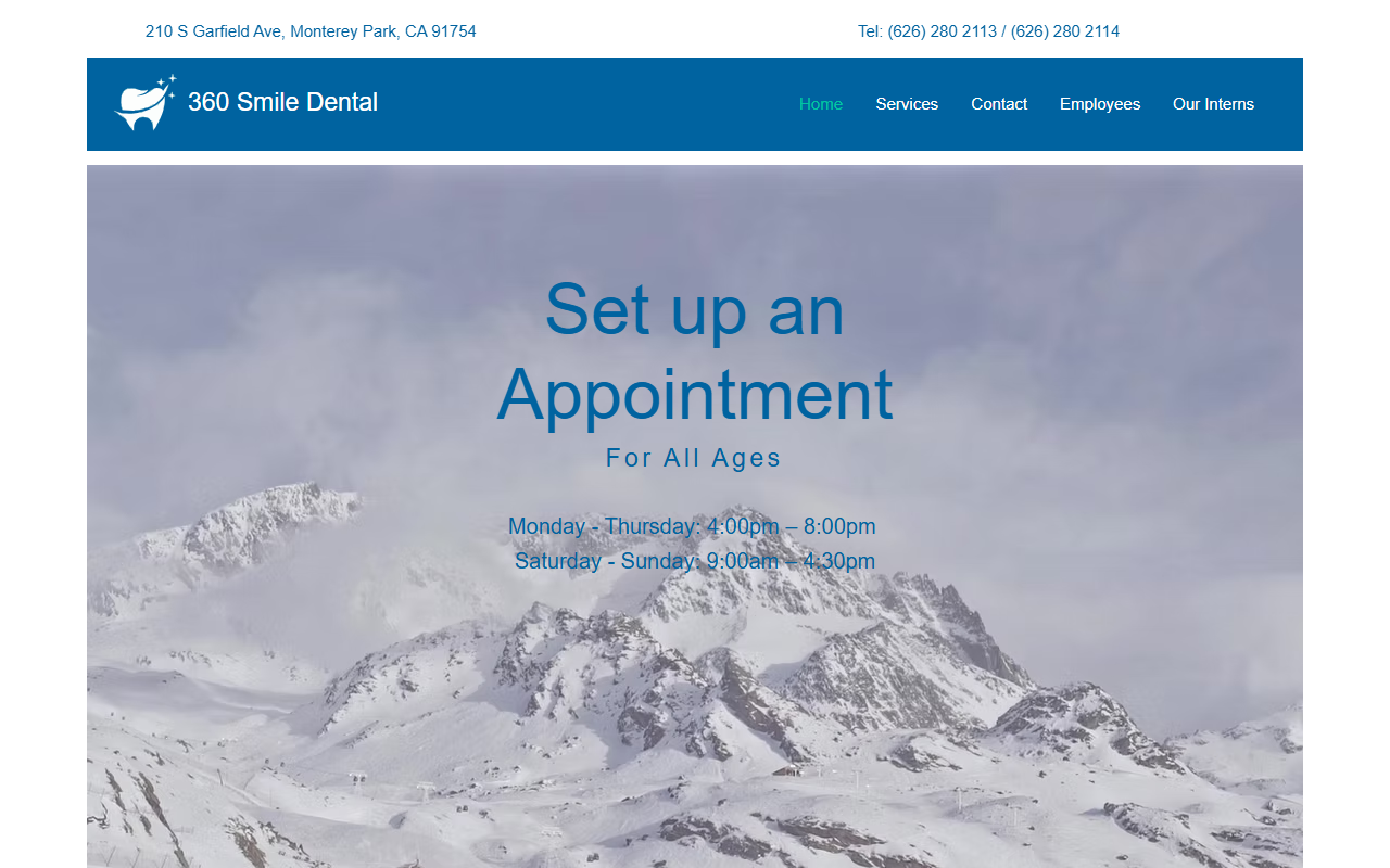 360smiledental.com screenshot